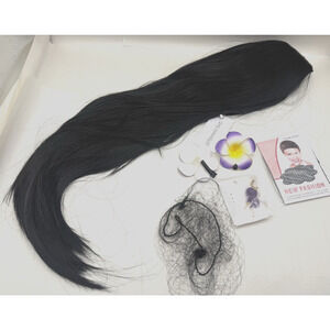 Isabela Cosplay Wig & Flower Headdress & Earring Jewelry, For Anime Costume READ